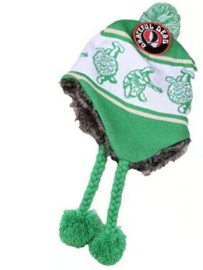 Grateful Dead Terrapins Ski Hat ~ Green ~ Officially Licensed ~ Brand New!